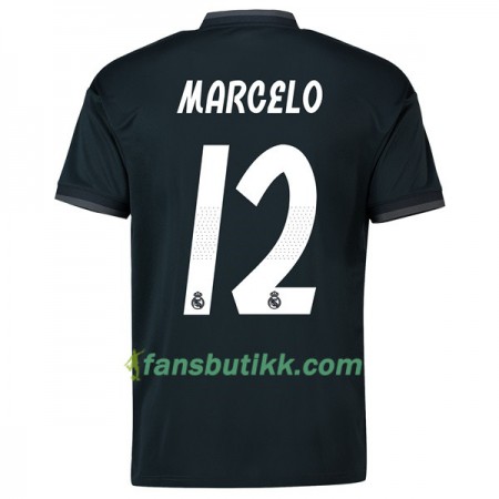 Fotballdrakt Real Madrid Marcelo 12 Bortetrøye 2018-2019 Kortermet